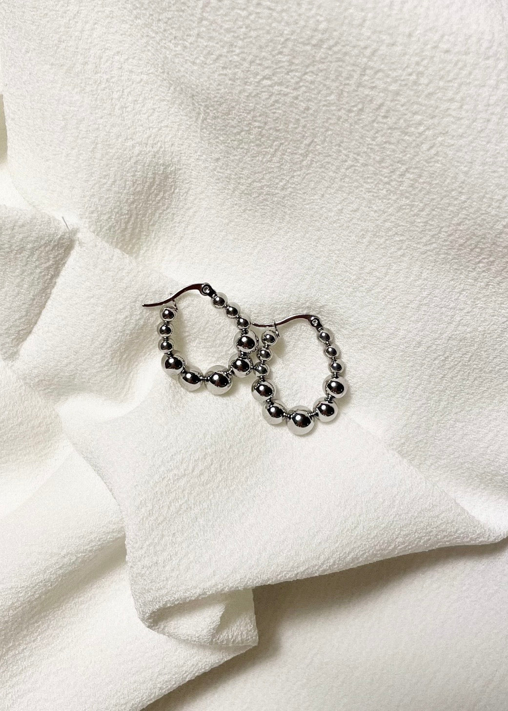 Ovale Kugel Creole Silber