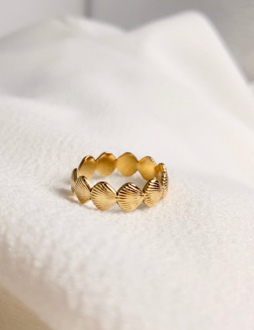 Muschel Ring verstellbar