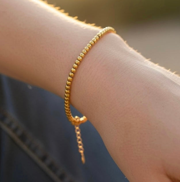 Edelstahl Kugel Armband
